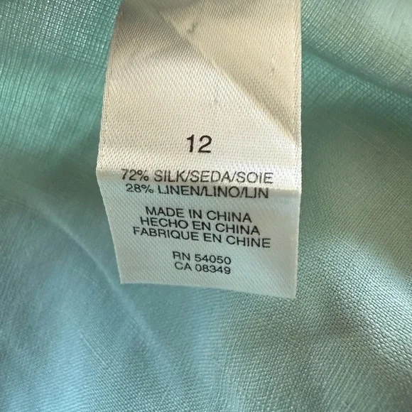 Jones New York collection A-line silk and linen maxi skirt size 12 - Picture 8 of 10